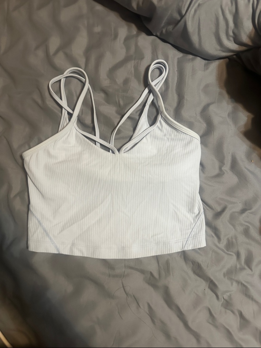 lululemon athletica baby blue Ribbed Strappy Align Tank Top